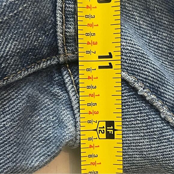 Tommy Hilfiger Boyfriend Mid Rise Straight Leg Blue Jeans Size 33 - Picture 9 of 10